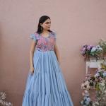 Premium Designer Gown Sky Blue Gown