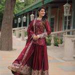 Premium Designer Ready-Made Kurti-Plazzo-Dupatta Set