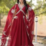 Alia Cut Gown with Dupatta