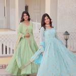 Asthetic Designer Gown with Dupatta