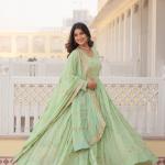 Asthetic Designer Gown with Dupatta