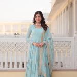 Asthetic Designer Gown with Dupatta