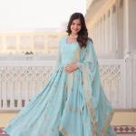 Asthetic Designer Gown with Dupatta