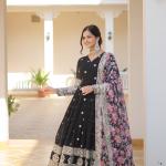 Heavy Work  Designer Gown with Dupatta