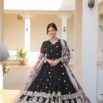 Heavy Work  Designer Gown with Dupatta