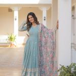 Heavy Work  Designer Gown with Dupatta