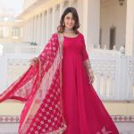 Faux Blooming Gown with Dupatta