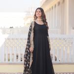 Faux Blooming Gown with Dupatta