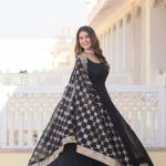 Faux Blooming Gown with Dupatta