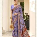 Exquisite PP Velvet Tusser Silk Saree with Luxurious Back Cover