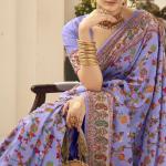 Exquisite PP Velvet Tusser Silk Saree with Luxurious Back Cover