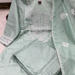 New Designer Chanderi Heavy Suit Set