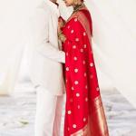 Sonakshi Sinha Red Banarasi Silk Saree for Wedding