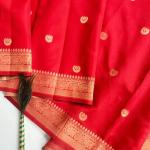 Sonakshi Sinha Red Banarasi Silk Saree for Wedding