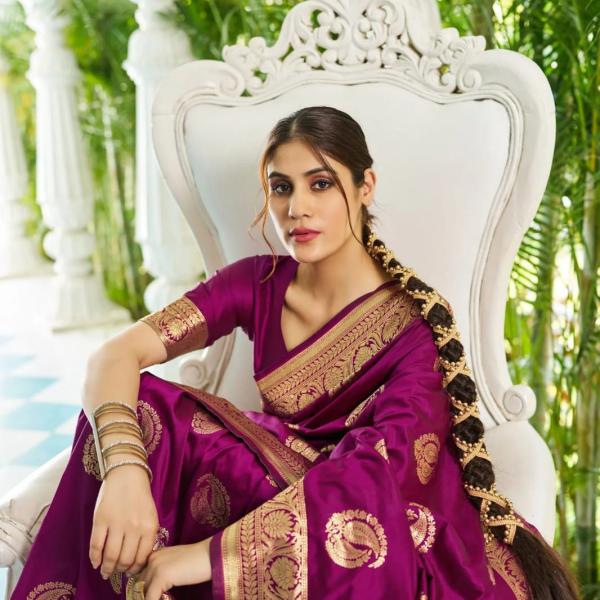 Pink Magenta Paithani Soft Silk Premium Saree