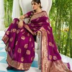 Pink Magenta Paithani Soft Silk Premium Saree