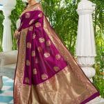 Pink Magenta Paithani Soft Silk Premium Saree