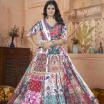 Navratri Special: Pure Croset Lehenga Choli with Original Mirror Work Blouse